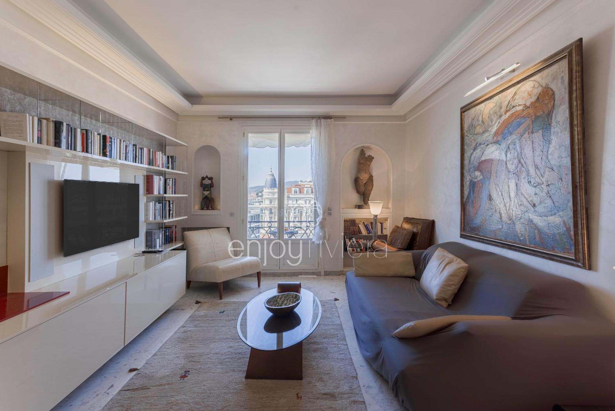 Palais Miramar Suite Art Modern - Derniere Etages Vue Mer - 75M De Confort - En Face Des Plages -Wifi - Clim Κάννες Εξωτερικό φωτογραφία