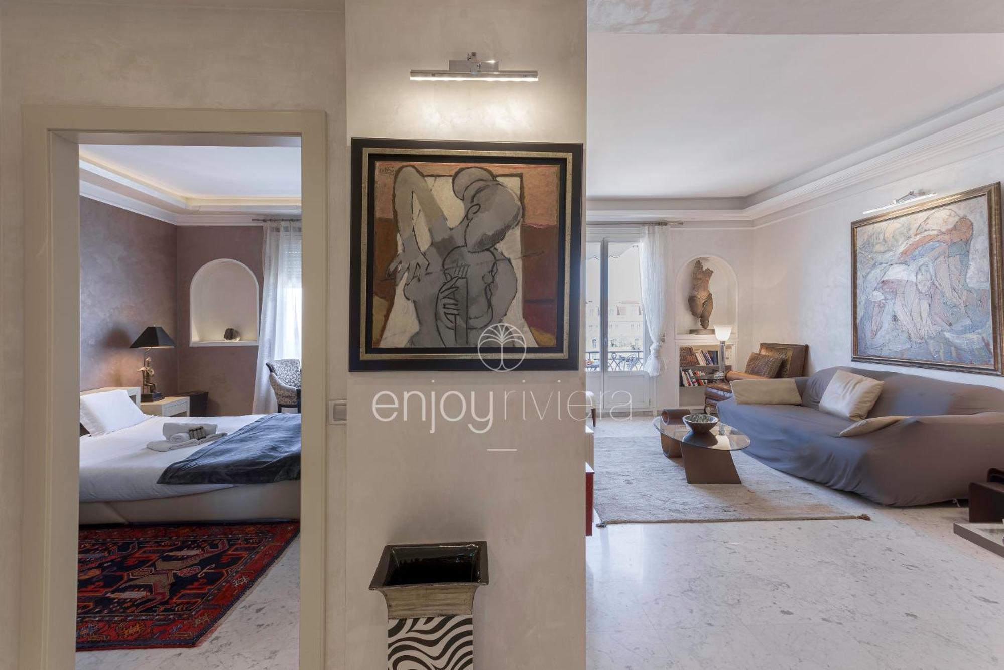 Palais Miramar Suite Art Modern - Derniere Etages Vue Mer - 75M De Confort - En Face Des Plages -Wifi - Clim Κάννες Εξωτερικό φωτογραφία